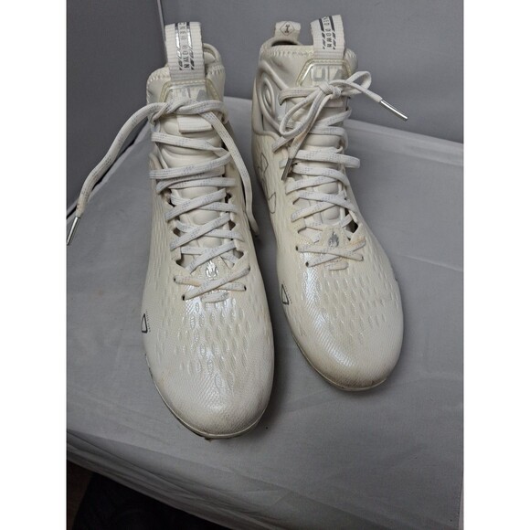 UNDER ARMOUR Spotlight MC Fotball Cleats White Silver Men\'s Size 9 (42.5) main image 4